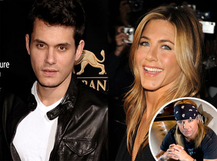 John Mayer, Jennifer Aniston, Bret Michaels John Mayer, Jennifer Aniston, Bret Michaels